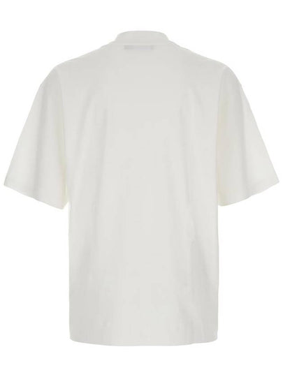 White Oversize T-Shirt With Maxi Logo On The Front In Cotton Man - DOLCE&GABBANA - BALAAN 2