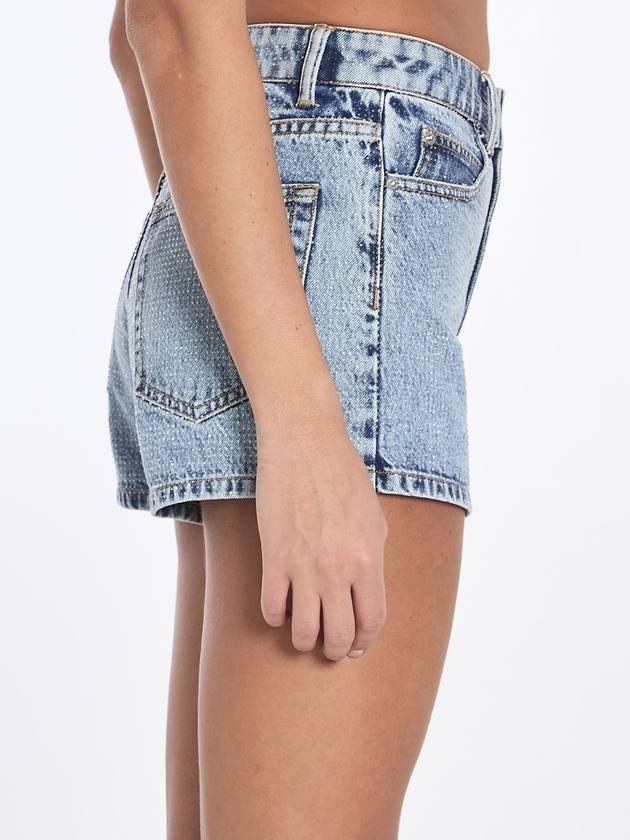 decorated high-rise denim shorts 1WC2244306486 - ALEXANDER WANG - BALAAN 4