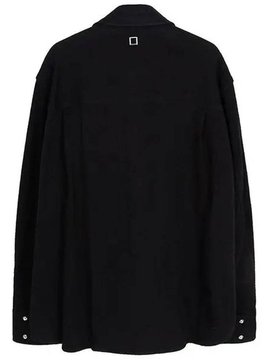 Black Cotton Pocket Shirt W233SH01 833B - WOOYOUNGMI - BALAAN 2
