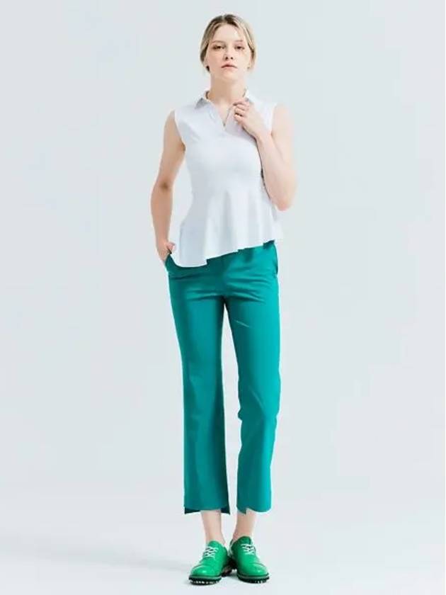 Golf Unbalanced Basic Pants Green - HENRY STUART - BALAAN 1