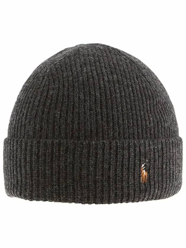 Signature Pony Logo Beanie Gray - POLO RALPH LAUREN - BALAAN 4