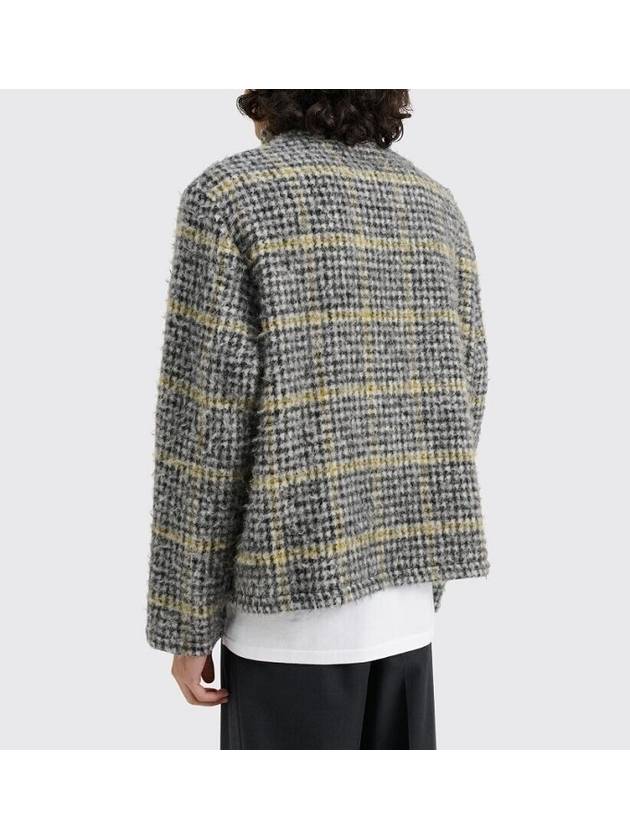 Prenzlauer Houndstooth Full Zip Up Jacket Grey - OUR LEGACY - BALAAN 6