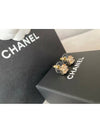 CC logo earrings square crystal earrings gold ABC831 - CHANEL - BALAAN 6