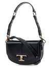 T Timeless Leather Mini Shoulder Bag Black - TOD'S - BALAAN 3