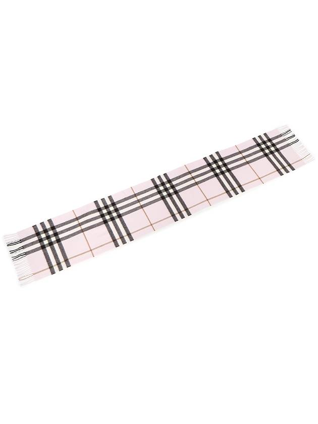 Check Cashmere Scarf Rose - BURBERRY - BALAAN 5