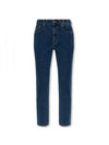 Back Logo Printed Straight Jeans Blue - VIVIENNE WESTWOOD - BALAAN 2