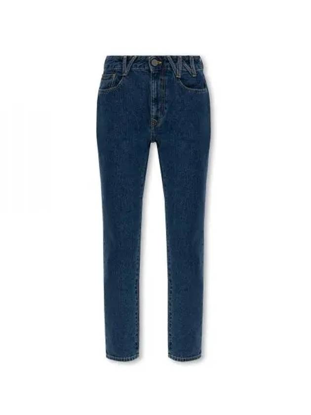 Back Logo Printed Straight Jeans Blue - VIVIENNE WESTWOOD - BALAAN 2