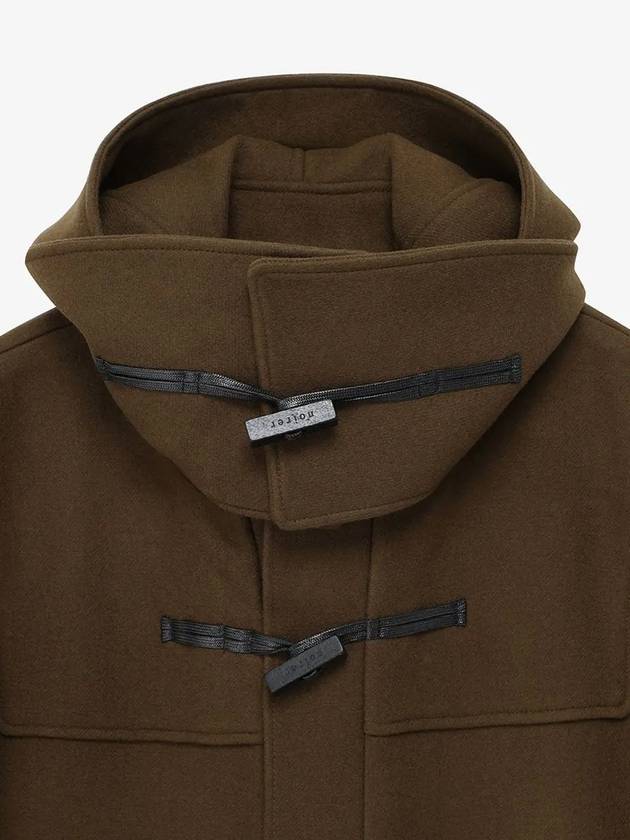 Overfit Hooded Duffel Coat Brown - NOIRER FOR WOMEN - BALAAN 8