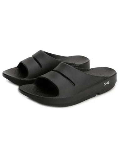 Slide black slippers OOAHH 1100 1155848 - OOFOS - BALAAN 1