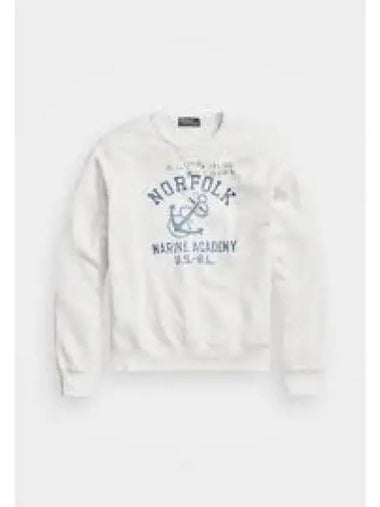 Anchor print fleece sweatshirt white 1236699 - POLO RALPH LAUREN - BALAAN 1