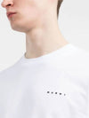 Logo Print Short Sleeve T-Shirt White - MARNI - BALAAN 3