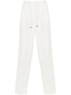 Drawstring Pleated Tapered Straight Pants White - BRUNELLO CUCINELLI - BALAAN 2