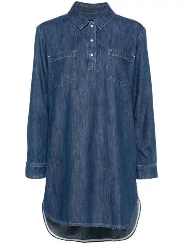 Robe Texas Short Dress Indigo Delave - A.P.C. - BALAAN 2