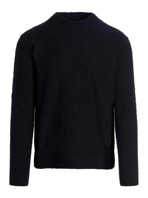 Back Stitch Crew Neck Knit Top Navy - MAISON MARGIELA - BALAAN 2