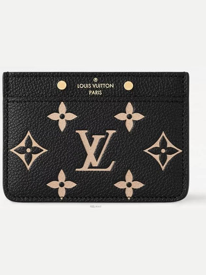 Monogram Empreinte Leather Card Wallet Black - LOUIS VUITTON - BALAAN 2