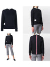 Center Back RWB Stripe Classic Loopback Crewneck Sweatshirt Navy - THOM BROWNE - BALAAN 7