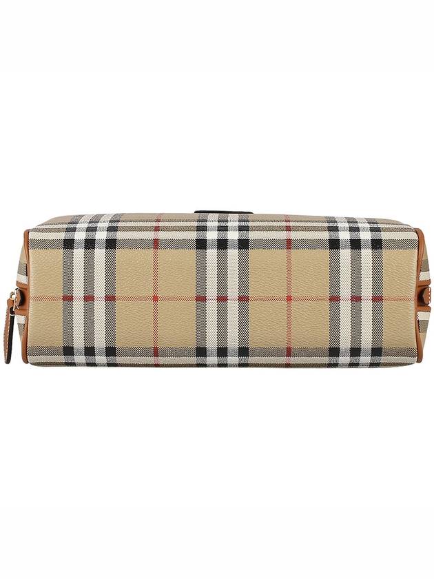 Medium Check Travel Pouch Bag Archive Beige - BURBERRY - BALAAN 6