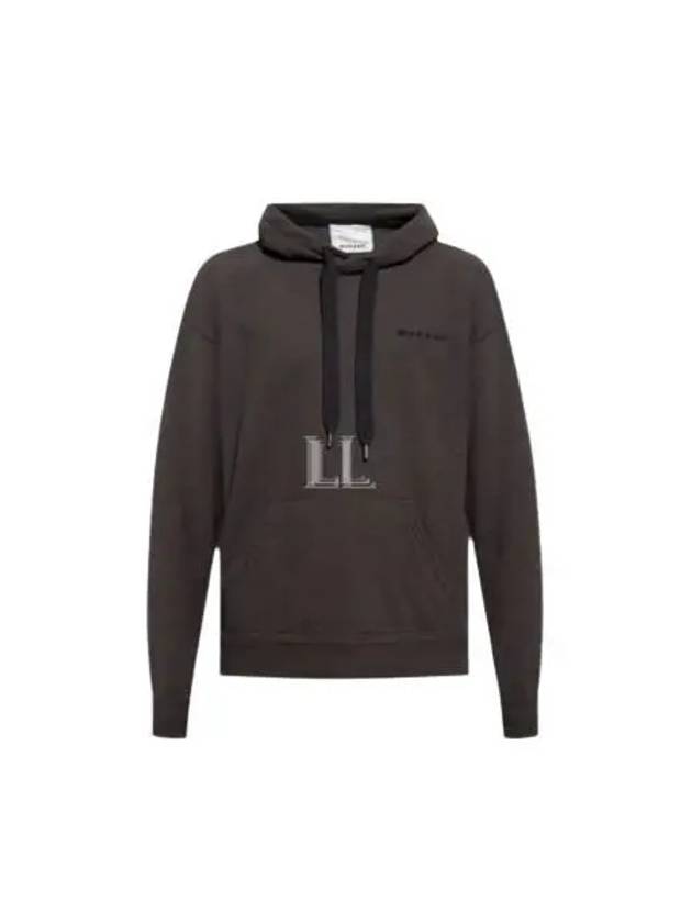 Marcello Embroidered Logo Hoodie Faded Black - ISABEL MARANT - BALAAN 2