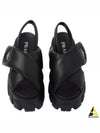 Monolith Padded Nappa Leather Sandals Black - PRADA - BALAAN 2