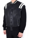 Leather neoprene stadium zipup jacket 324C - NEIL BARRETT - BALAAN 5