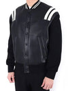 Leather neoprene stadium zip up jacket 324C - NEIL BARRETT - BALAAN 5