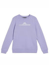 Women's Alpha Crew Neck Sweatshirt Purple - J.LINDEBERG - BALAAN 2