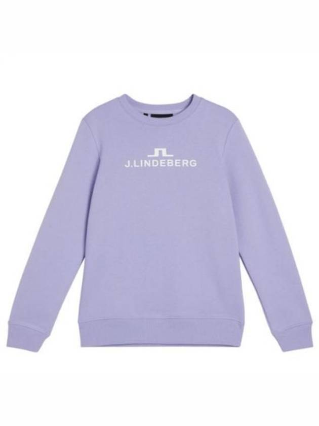 Women's Alpha Crew Neck Sweatshirt Purple - J.LINDEBERG - BALAAN 2