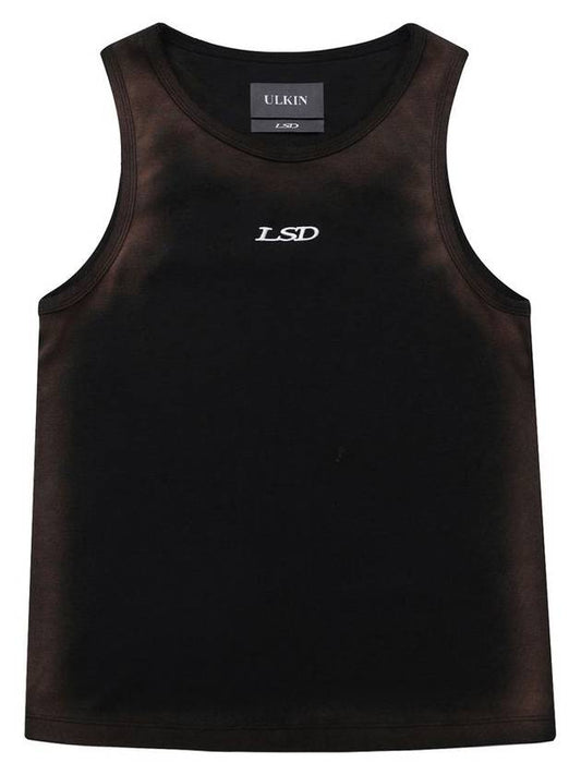 Runway Bleach Washing Logo Recycle Sleeveless Black - ULKIN - BALAAN 2