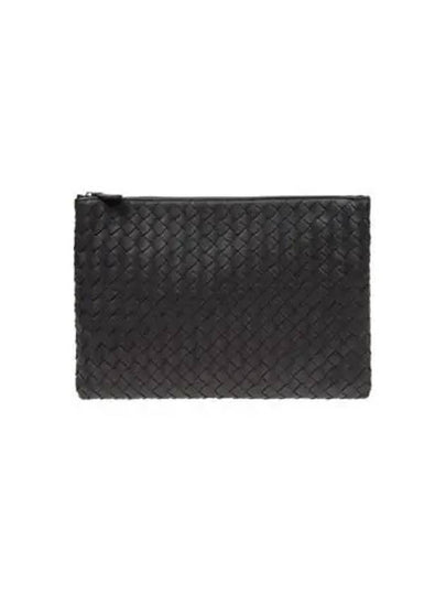 Intrecciato Clutch Bag Black - BOTTEGA VENETA - BALAAN 2