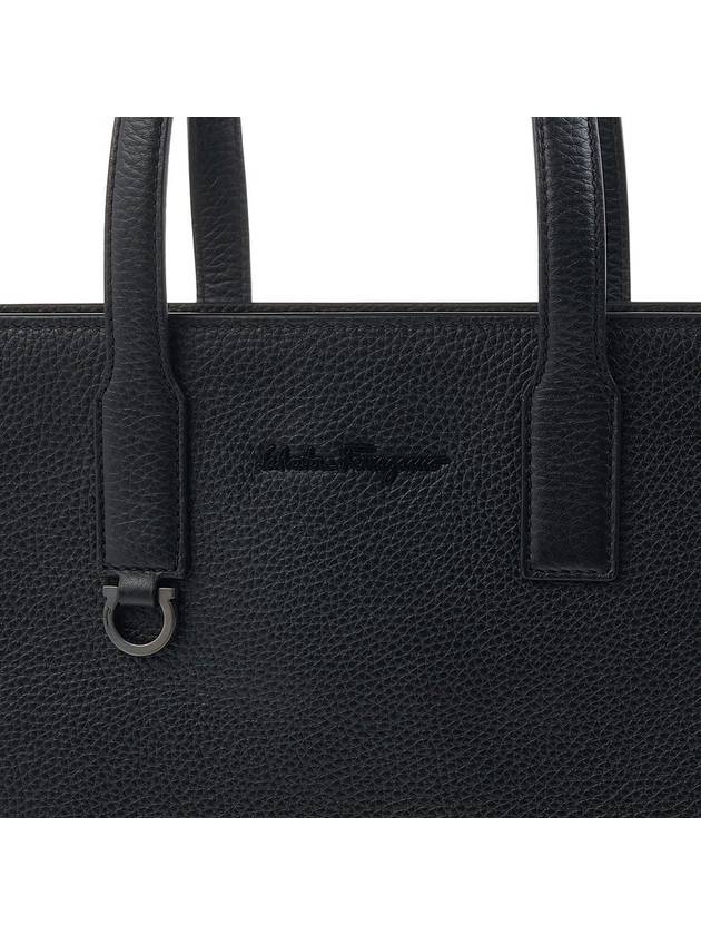 Logo Tote Bag Black - SALVATORE FERRAGAMO - BALAAN 8