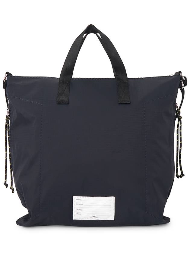 Buckle Detail Zip-Up Tote Bag Navy - A.P.C. - BALAAN 4