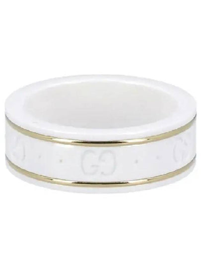 Icon Iconic Ring White Yellow Gold YBC325964001 - GUCCI - BALAAN 2