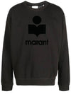 Mikoy Logo Cotton Sweatshirt Fade Black - ISABEL MARANT - BALAAN 2