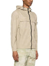 Wappen Old Effect Hooded Jacket Beige - STONE ISLAND - BALAAN 4