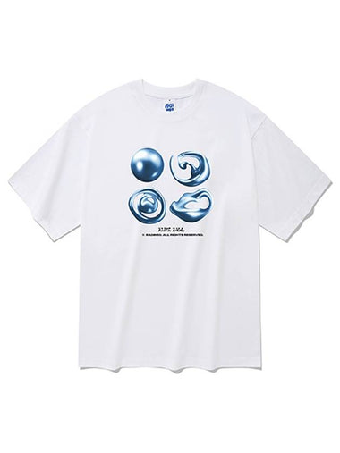 20 count blue ball short sleeve tshirt white - RADINEO - BALAAN 1