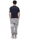 Men's Classic Loopback Engineered 4-Bar Sweatpants Light Grey - THOM BROWNE - BALAAN 6