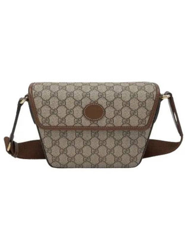 All over GG Supreme Canvas Shoulder Bag Beige - GUCCI - BALAAN 1