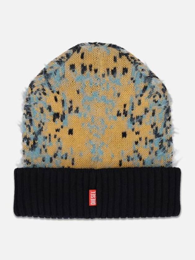 K Pixels Fluffy Pixelated Pattern Beanie Water Green - DIESEL - BALAAN 2