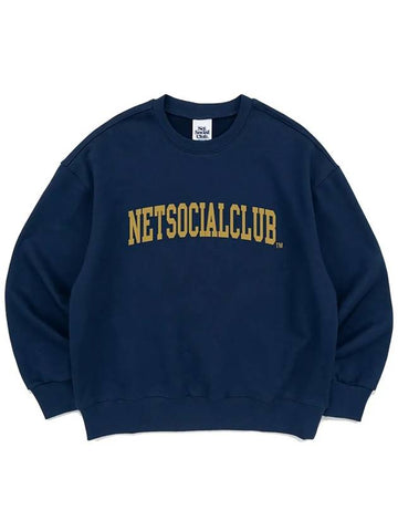 ARCH LOGO SWEATSHIRTS DARK BLUE - NET SOCIAL CLUB - BALAAN 1