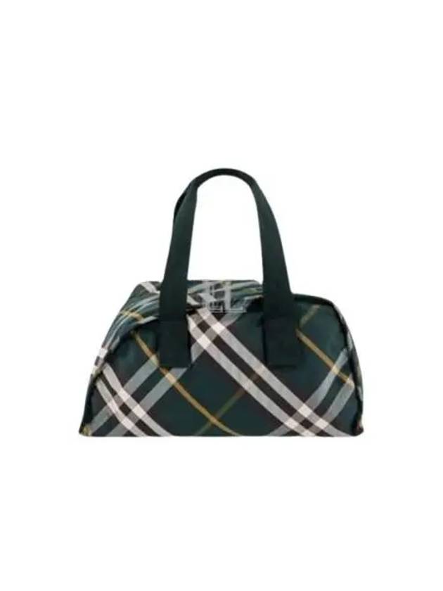 Shield Check Pattern Medium Duffel Bag Green - BURBERRY - BALAAN 2