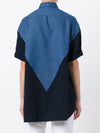 color block OVER-FIT denim shirt - NEIL BARRETT - BALAAN 4