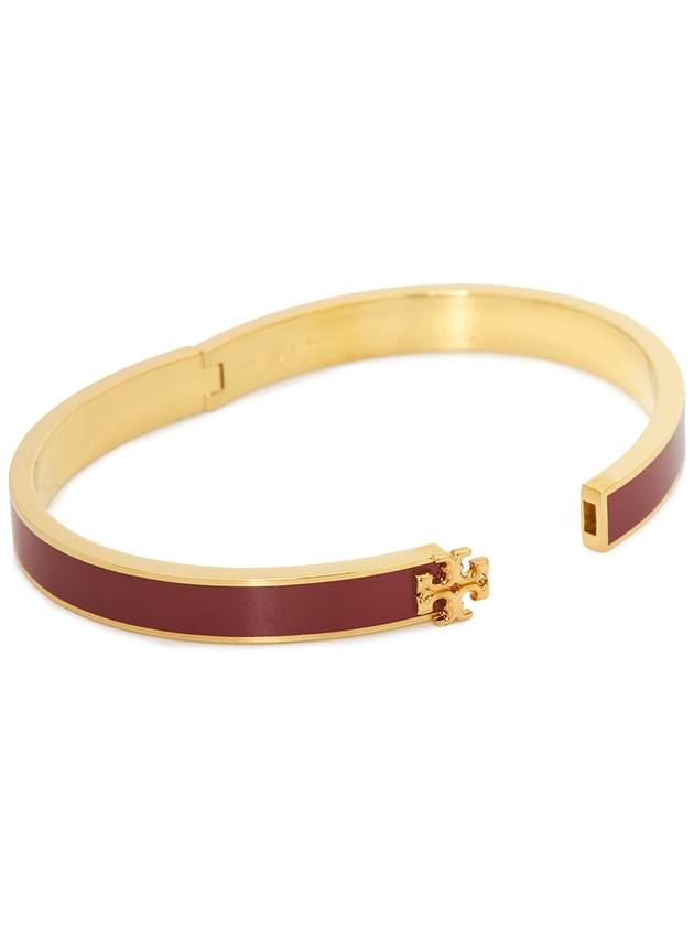 Kira Enamel Bangle Bracelet Gold Dried Tomato - TORY BURCH - BALAAN 5