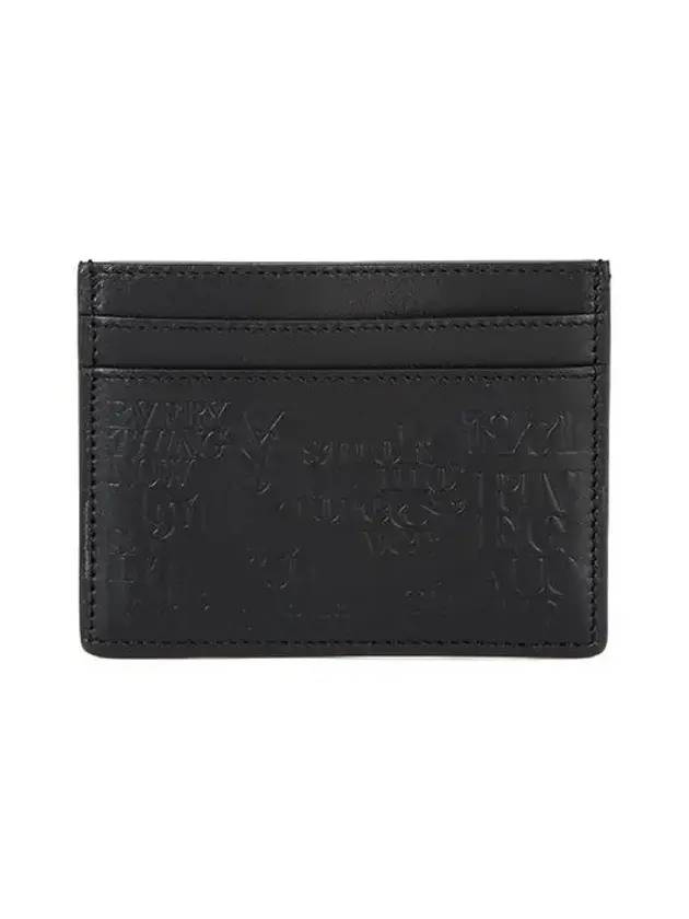 Logo Lettering Card Wallet Black - SAINT LAURENT - BALAAN 1