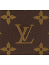 LV Big Logo Side-Up Monogram Grain Leather Card Wallet Brown - LOUIS VUITTON - BALAAN 6