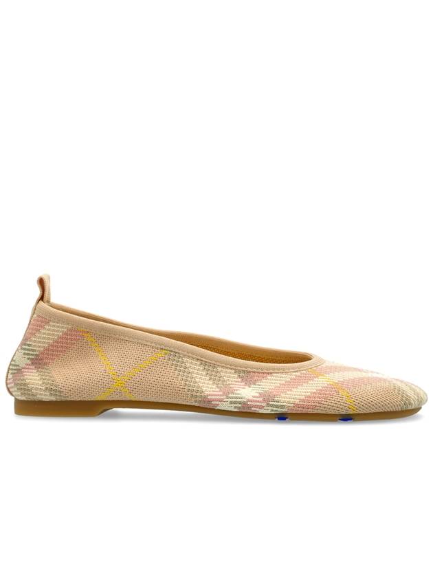 Burberry Ballet Flats With Check Pattern, Women's, Beige - BURBERRY - BALAAN 1