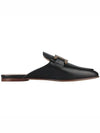 Metal Chain Leather Mule Black - TOD'S - BALAAN 5