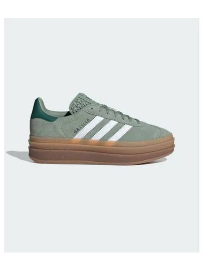 Gazelle Bold Low Top Sneakers Silver Green - ADIDAS - BALAAN 2