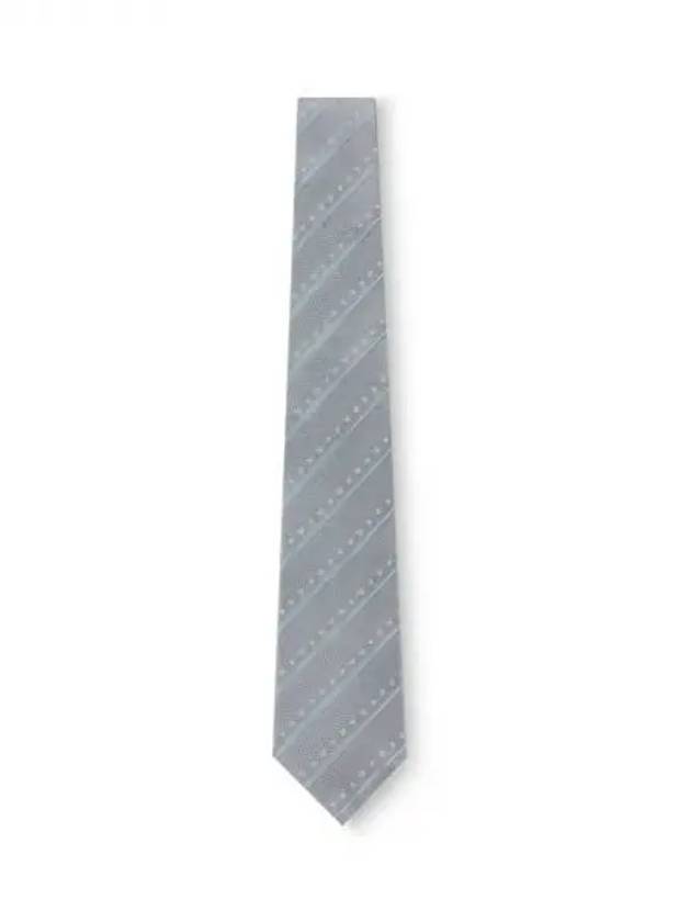 Monogram Stripes Tie Light Grey - LOUIS VUITTON - BALAAN 2