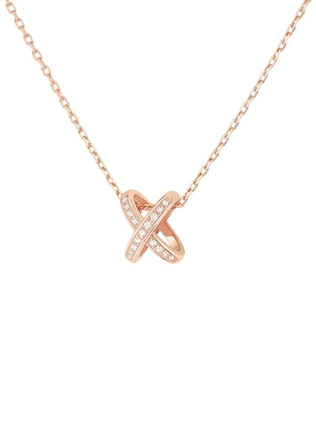 Jude Liang diamond pendant necklace rose gold 082216 - CHAUMET - BALAAN 1