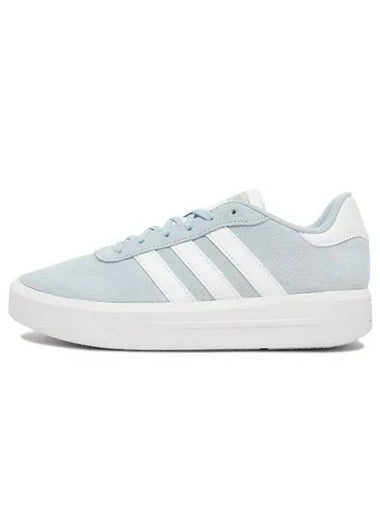 Court Silk Low Top Sneakers Core Wonder Blue - ADIDAS - BALAAN 1